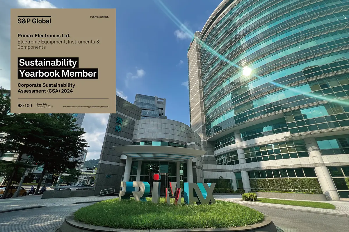 Primax Recognized in S&P Global Sustainability Yearbook for Second Consecutive Year